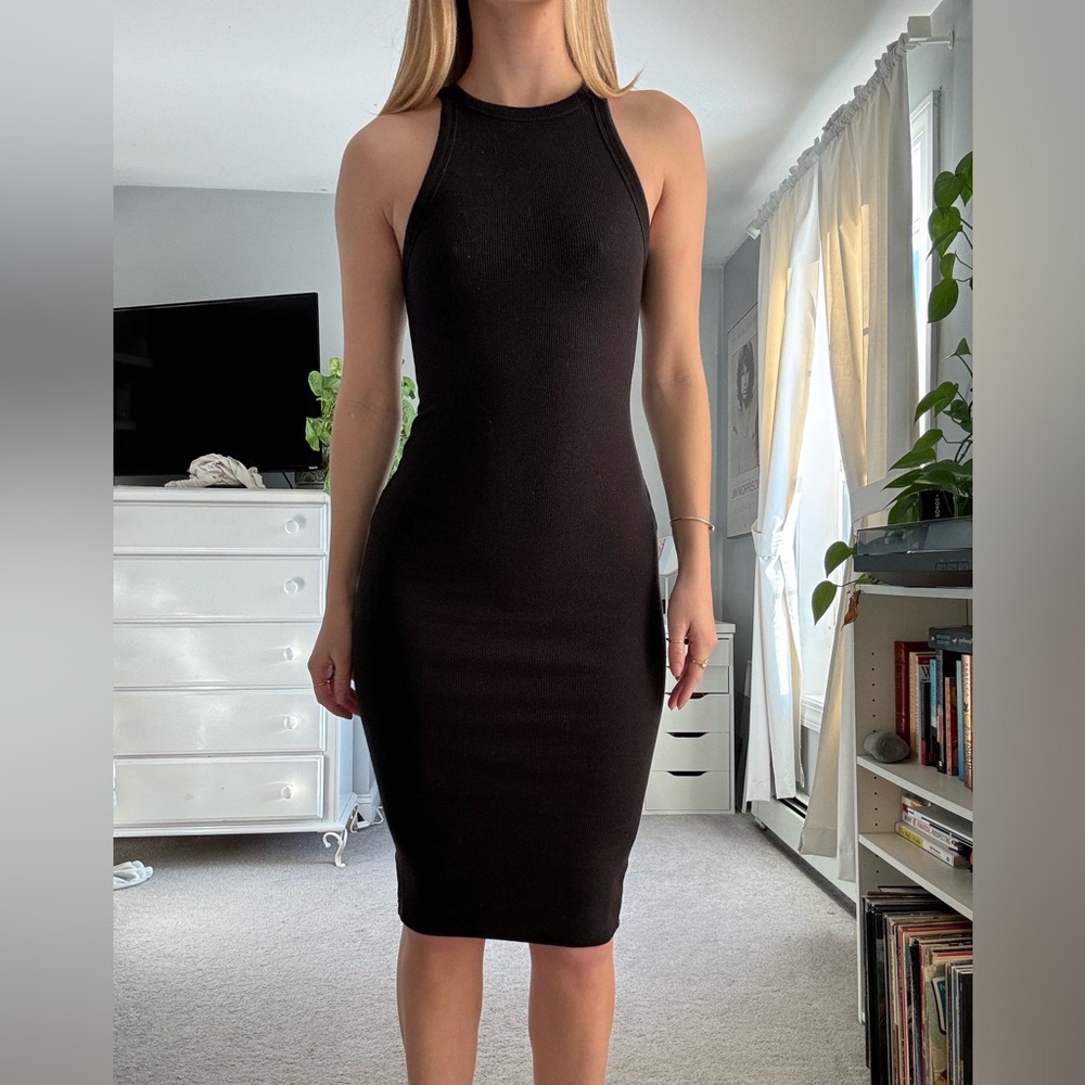 Ribbed bodycon dress